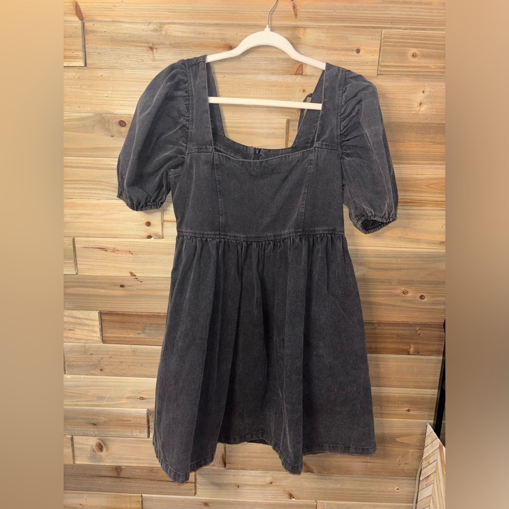 Mittoshop black denim dress